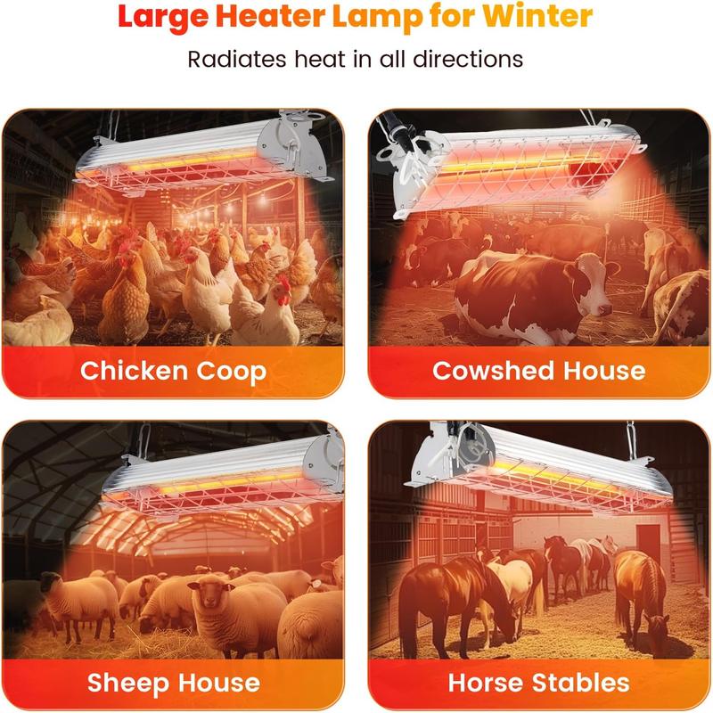 NESTRO 400W Carbon Fiber Chicken Coop Heater