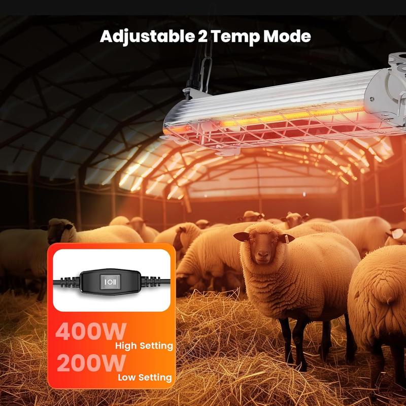 NESTRO 400W Carbon Fiber Chicken Coop Heater