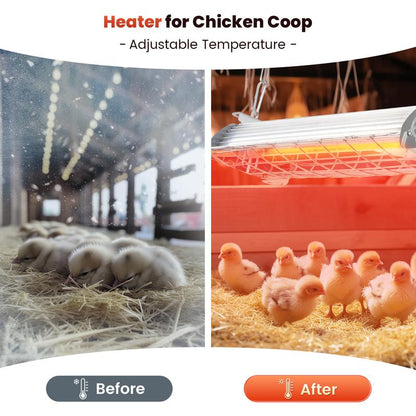 NESTRO 400W Carbon Fiber Chicken Coop Heater