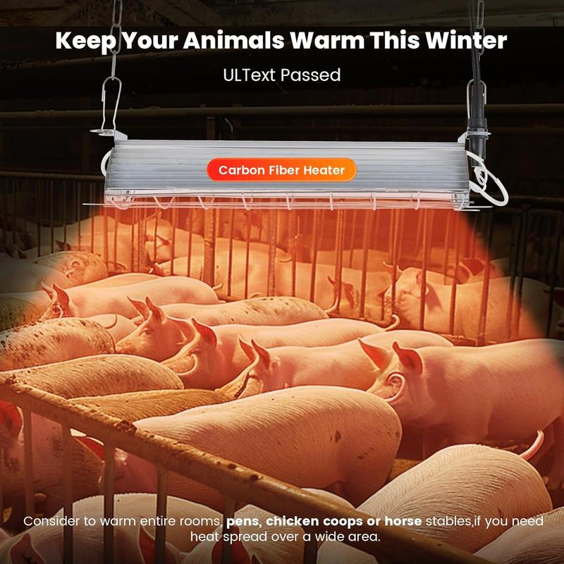 NESTRO 400W Carbon Fiber Chicken Coop Heater