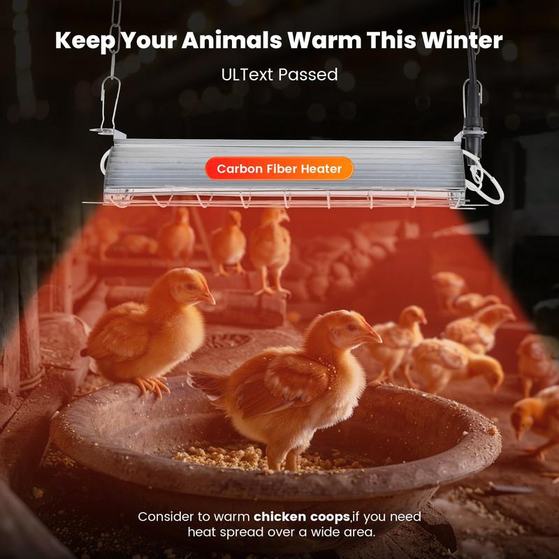 NESTRO 400W Carbon Fiber Chicken Coop Heater